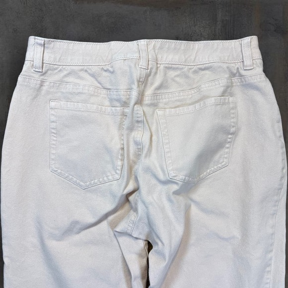 Chico's‎ Casual Pants Women's Size 0.5 (US 6) Stretch Straight Leg Light Beige - Picture 4 of 7